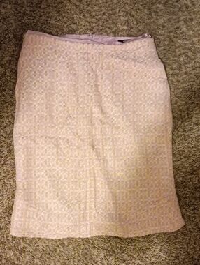 Philippe Adec Classic Pink Tweed Pencil Skirt Sz 8